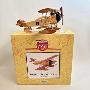 Vintage Flyers SOPWITH SCHNEIDER 1914 British Heritage Mint Wooden Airplane VF06